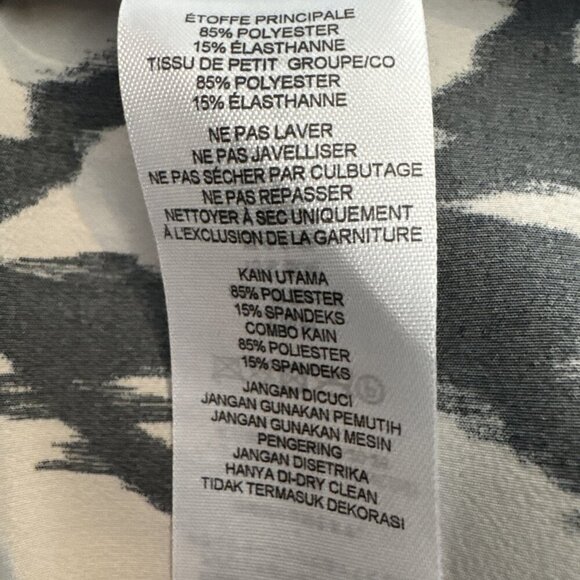 Armani Exchange, Woman Size OP, Black & White zebra Print Dress, A|X, Sleeveless - Picture 7 of 9